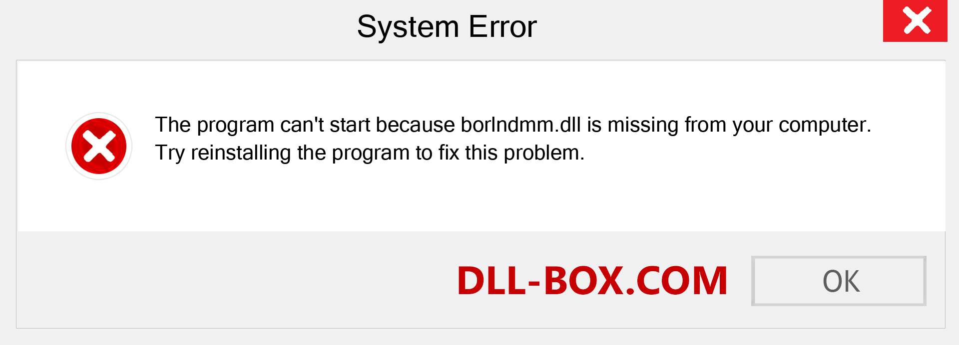  borlndmm.dll file is missing?. Download for Windows 7, 8, 10 - Fix  borlndmm dll Missing Error on Windows, photos, images
